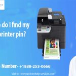 Where do I find my HP printer pin?