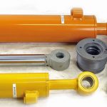 Components of a hydraulic cylinder