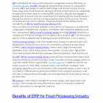 ERP for Food Processing Industry