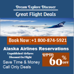 Alaska Airlines Reservations Flights +1-800-874-5921