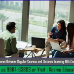 Difference Between Regular Courses and Distance Learning BBA Courses