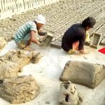 Brick making process in Bangladesh