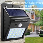 Solar motion sensor light with LED for your house 10 Watts to 200 Watts