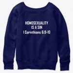 Homosexuality is a sin shirt