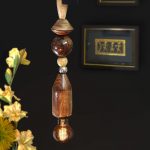 Wooden beads lamp