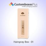 Get Flat 25% on Hair Spray Boxes at CustomBoxesplus