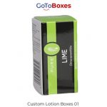 Get Lotion Packaging Boxes with free freight at GotoBoxes