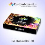 Multiple designs of Custom Eyeshadow Boxes at CustomBoxesPlus