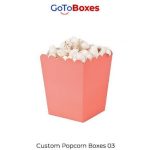 Affordable Custom Popcorn Boxes with Free Design
