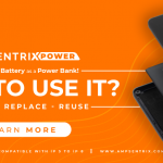 AmpSentrix Power — Use your Old Battery as a Power Bank!