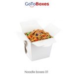 Custom Noodle Boxes with Logo | GoTo Boxes