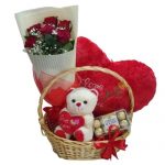 Red Roses Teddy Chocolate Combo Gift Online