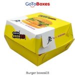 Flat 25% off on Paper Burger Boxes wholesale at GoToBoxes
