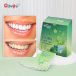 Safe Teeth Cosmetic 100% Residue Free Lime Flavour Whiten Strip Teeth Private Custom Tooth Whitening Strips