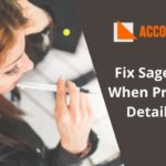 Fix Sage Error 153 When Printing User Details Report