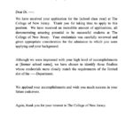 Editable College Rejection Letter Templates