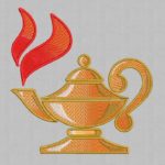 Magic Lamp Embroidery Design from Lembroidesigns