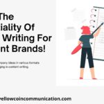 Learn The Essentiality Of Article Writing For Different Brands