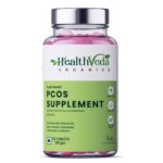 Health Veda Organics PCOS Supplement 201 gm | Regularize Menstrual Cycle, Balance Hormonal Levels, Reduces Acne | 60 Veg Tablets for Women