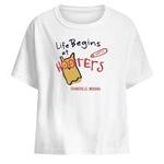 Life begins at hooters evansville Indiana Shirt
