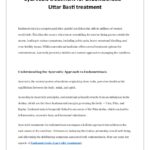 Uttar Basti Treatment for Endometriosis: A Holistic Treatment Approach
