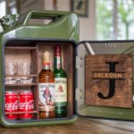 Petrol can drinks cabinet