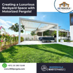 Creating a Luxurious Backyard Space with Motorized Pergola!