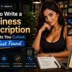 How to Write a Business Description