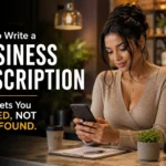 How to Write a Business Description